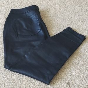Black coated skinny jeans